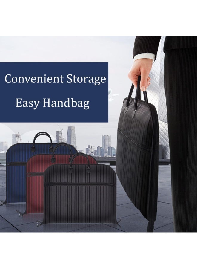 Travel Garment Bag for Business, Hanging Clothes Storage, Foldable Suit Dress Bag (40 Inch, Black) - Image 3